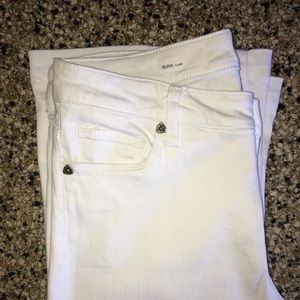 KUT from the Kloth White “Selena” Flare Jeans